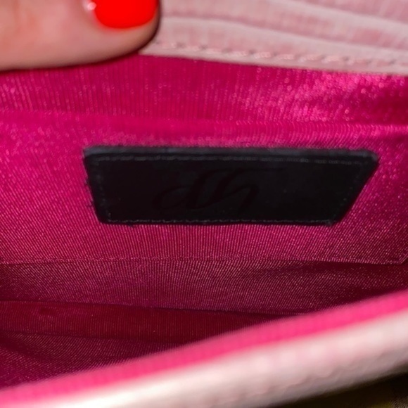 24k plated like new Dareen Hakim LE Monaco ROSE crossbody clutch Italian leather - Picture 13 of 14